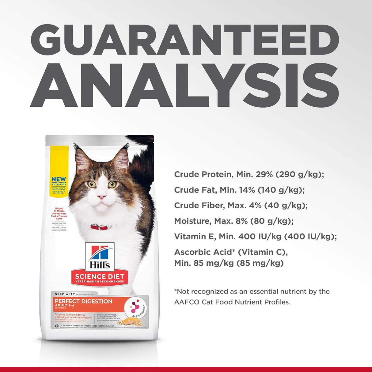 Alimento seco para gatos adultos, digestión perfecta, salmón