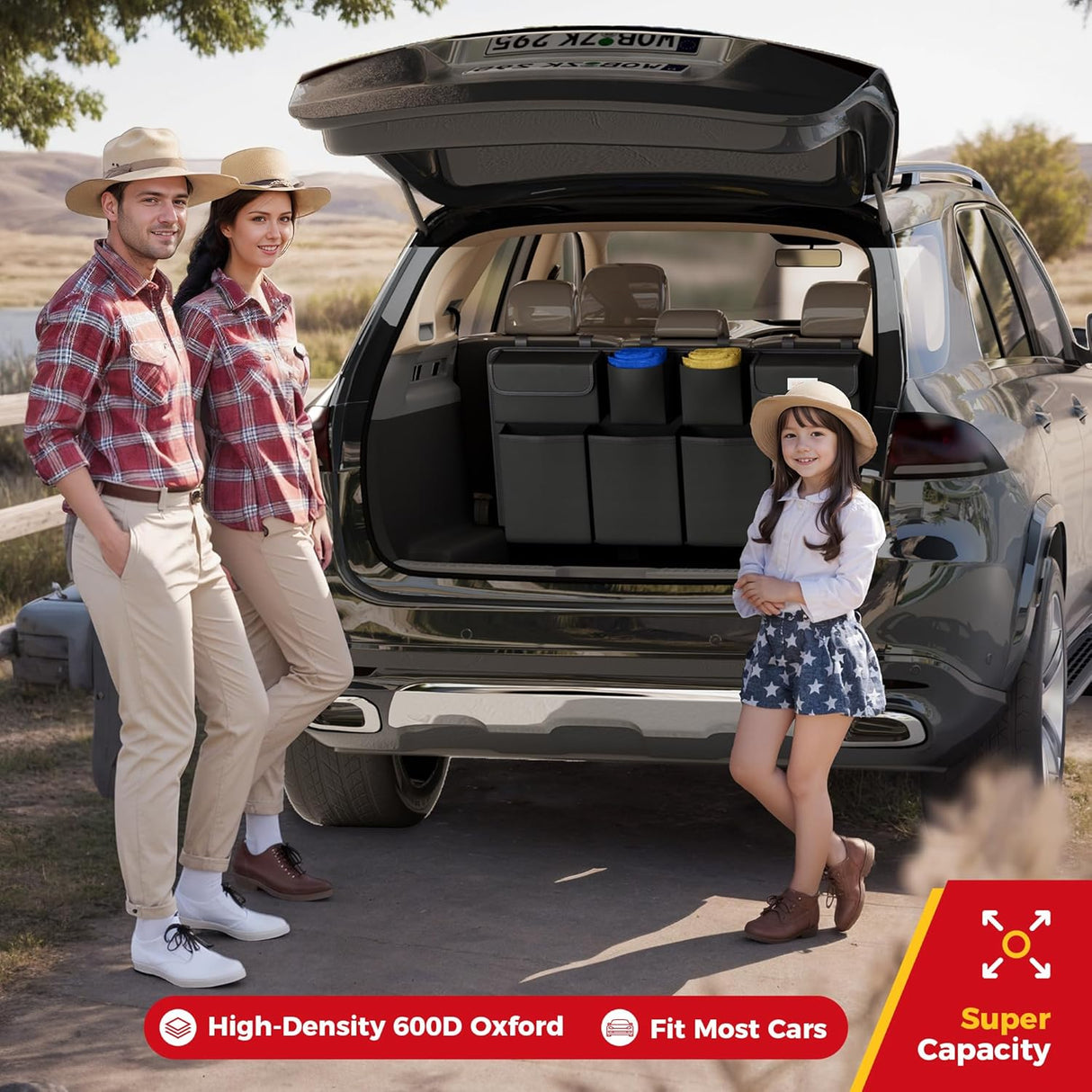 Organizador de Maletero SURDOCA, 8 Compartimentos, 2024 Upgrade