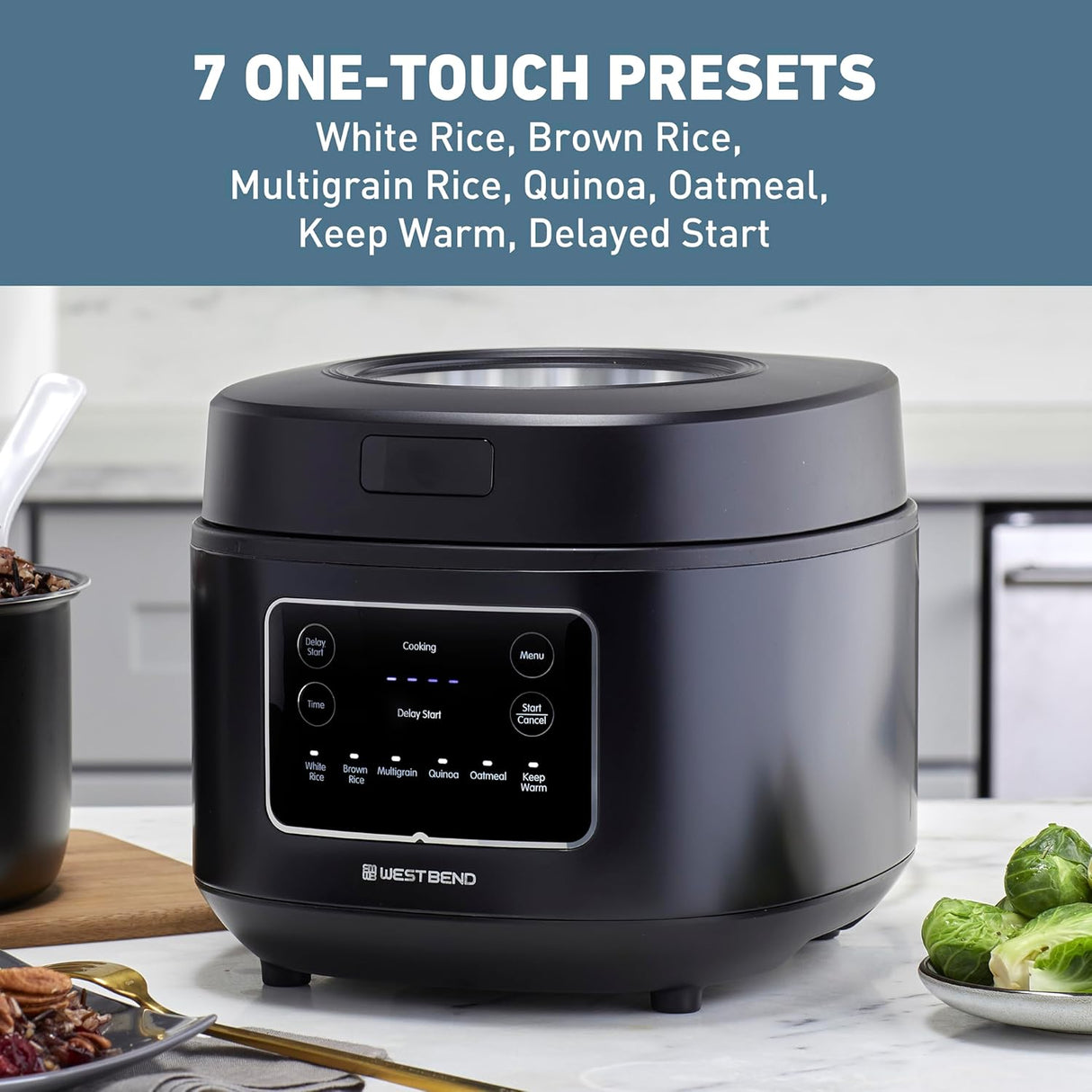 Arrocera Programable West Bend, 7 funciones, 12 tazas cocidas