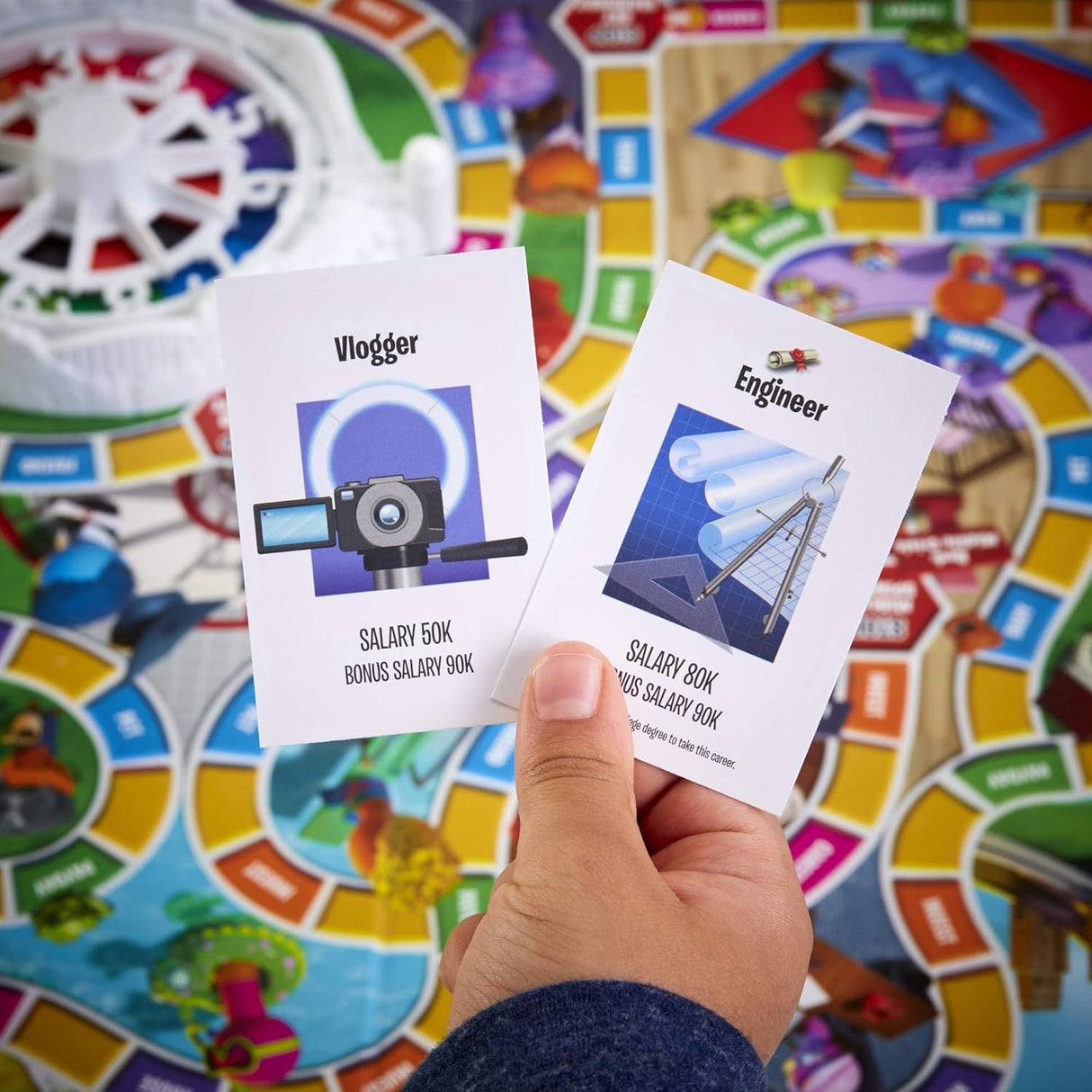 Juego de Vida Hasbro, juego de mesa familiar para 2-4 jugadores