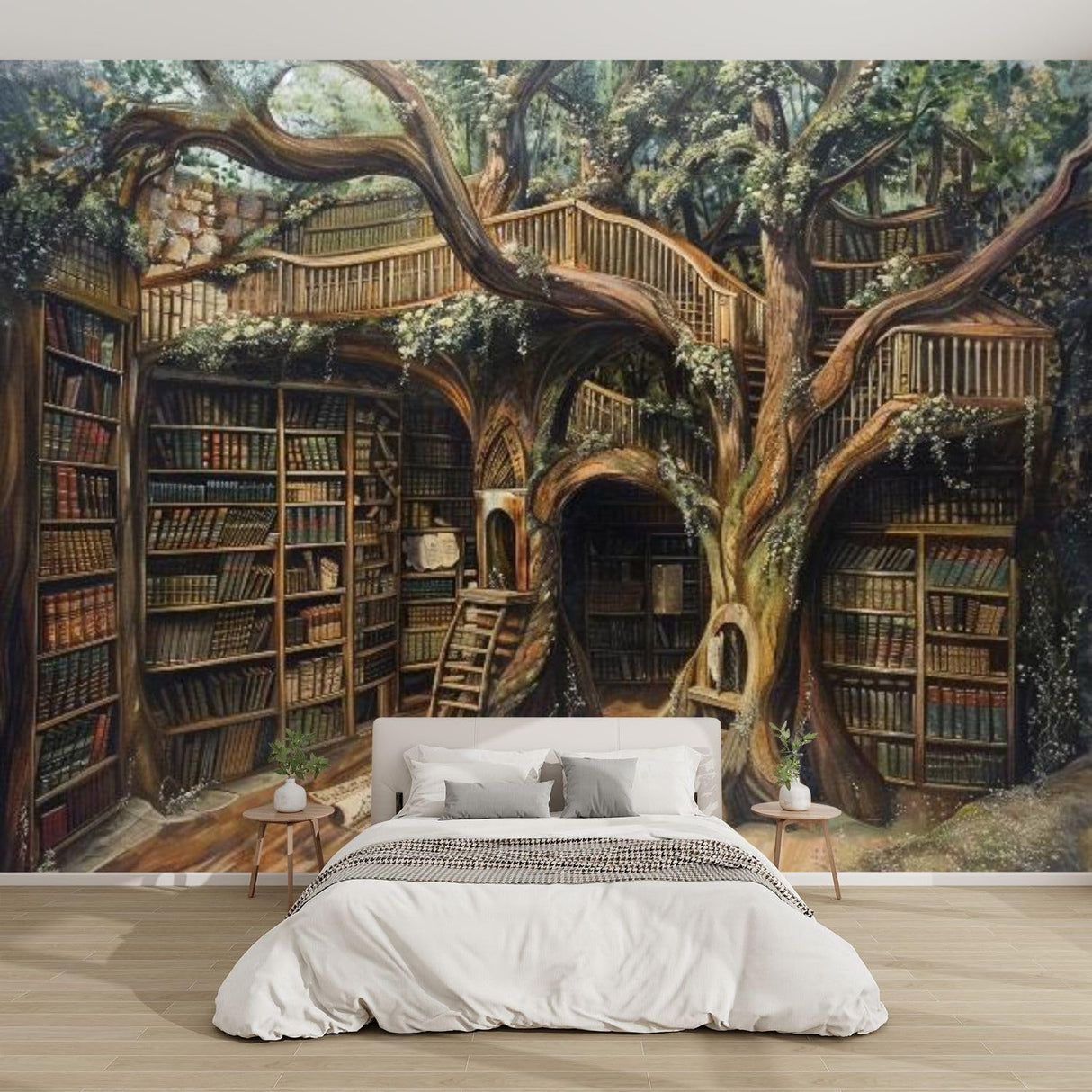 Mural 3D de Libros Medievales, Peel and Stick, 100x144 pulgadas