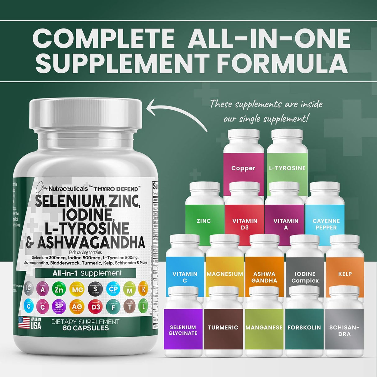 Suplemento de apoyo tiroideo para mujeres y hombres