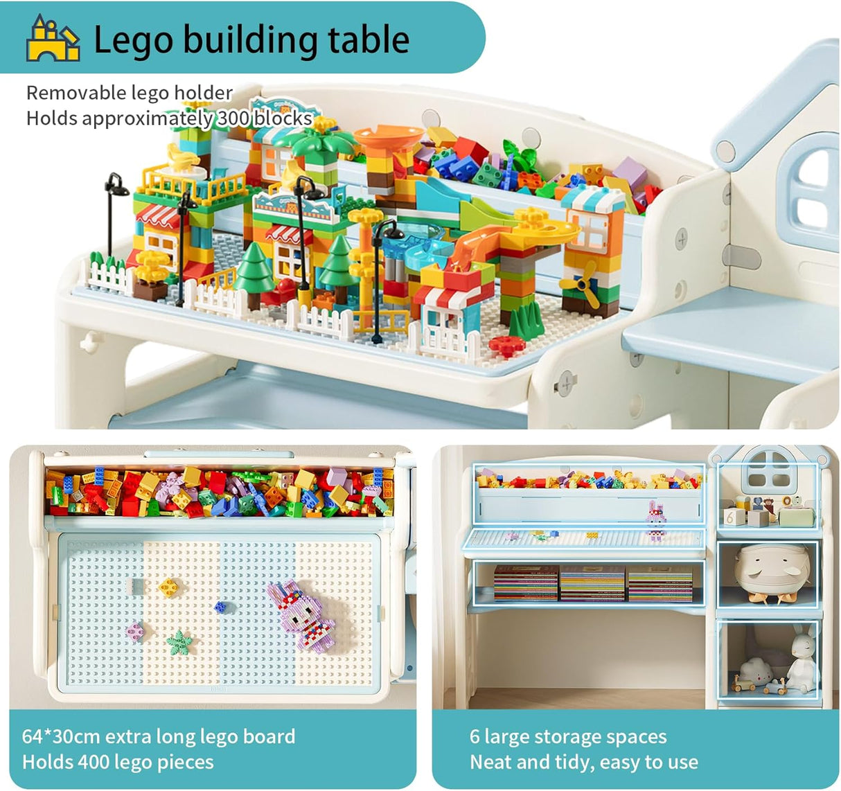 Mesa de actividades para niños ajustable en altura UNICOO