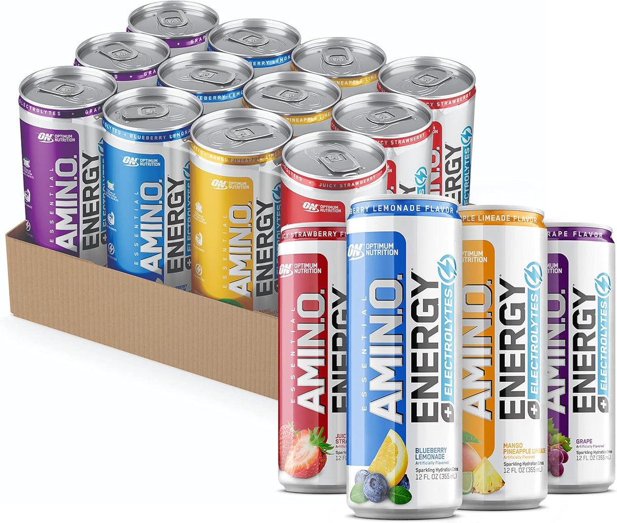 Suplemento Amino Energy Drink Plus electrolitos 12 pack