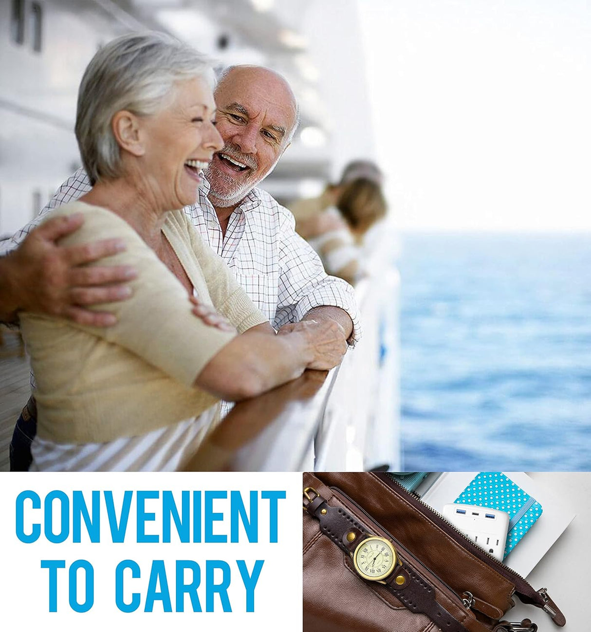 Regleta de alimentación plegable sin sobretensiones con USBC