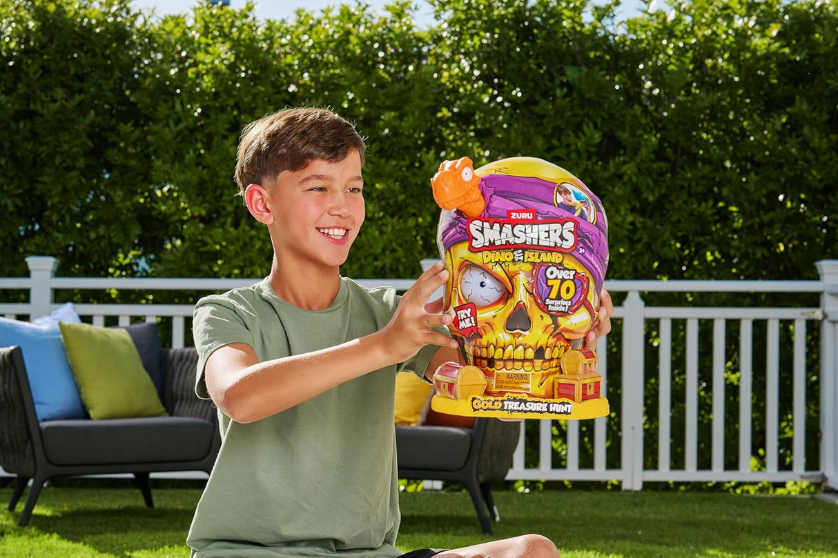 Caza del Tesoro Smashers Dino Island de ZURU, Juguete Interactivo