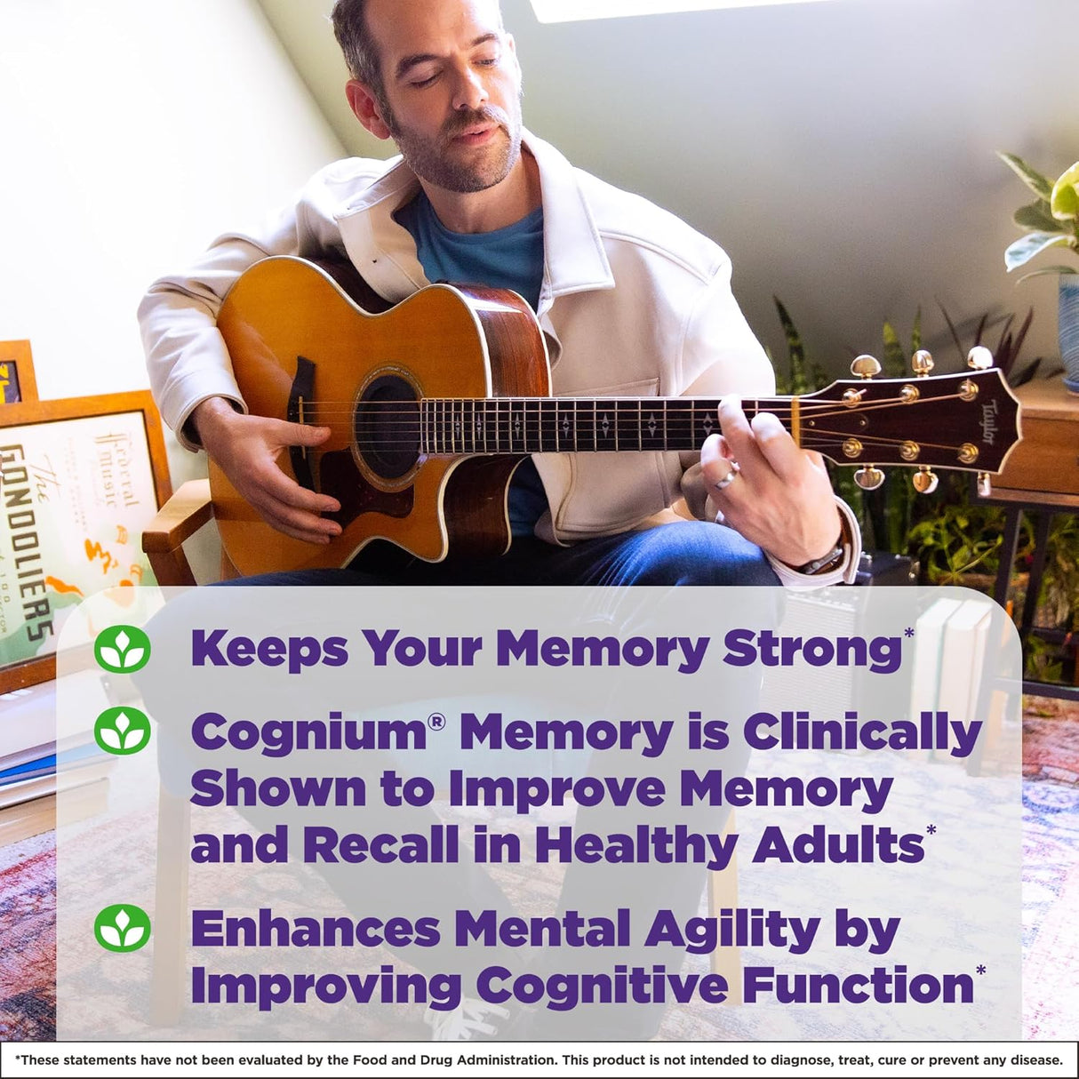 Suplemento Natrol Cognium Memoria Extra Fuerte 200mg, 60 Tab.