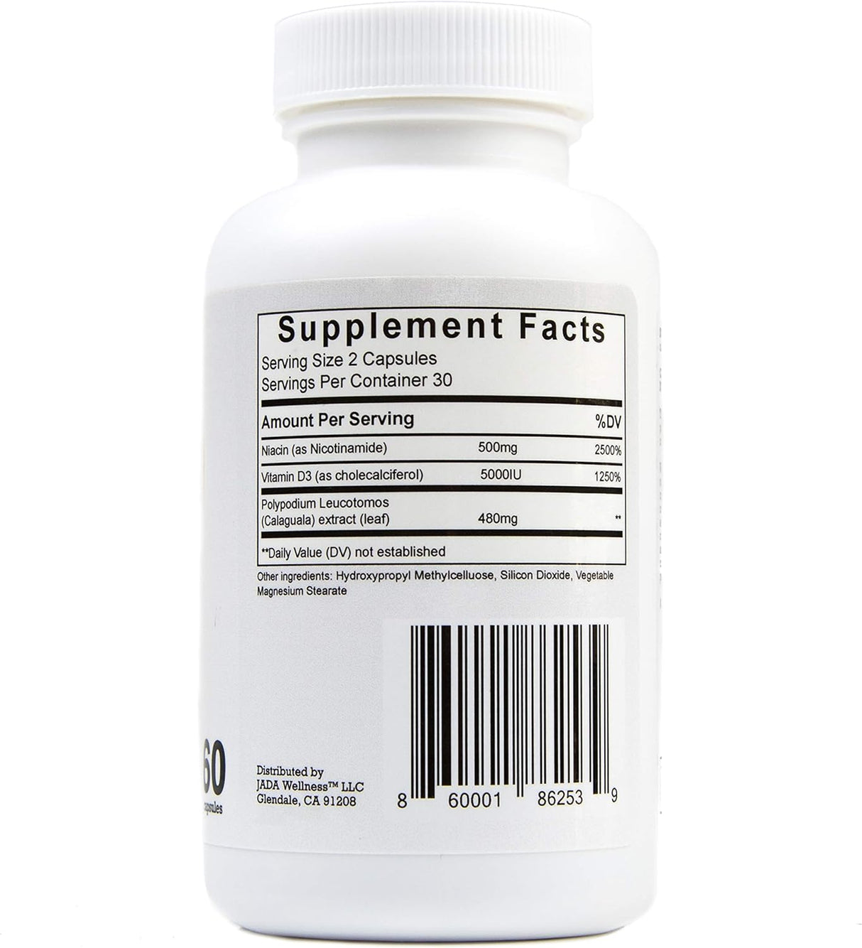 Suplemento Antioxidante para la Piel - D3, Niacinamida, Polipodio