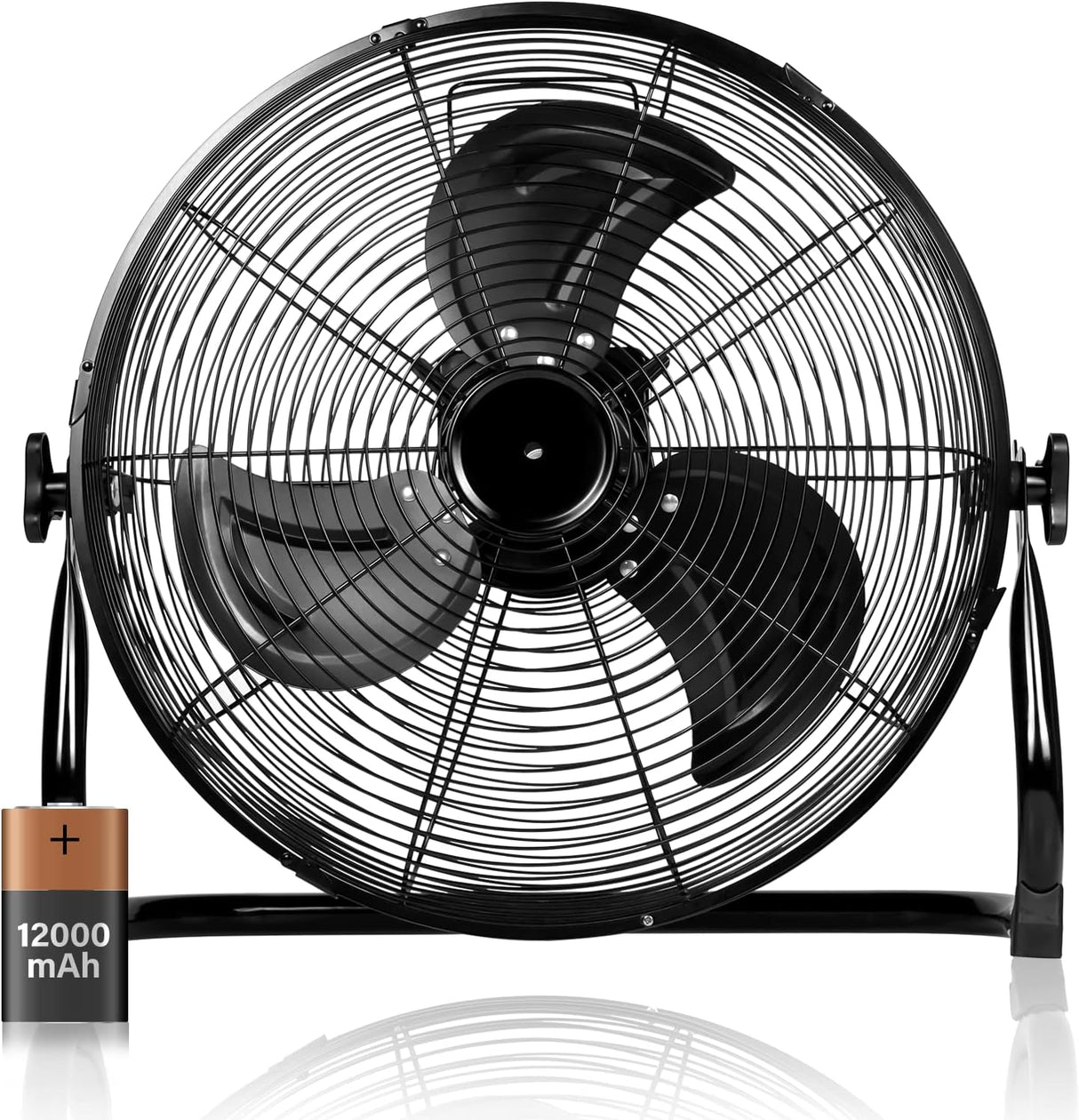 Ventilador de Piso a Batería Simple Deluxe 12 Pulgadas Portátil