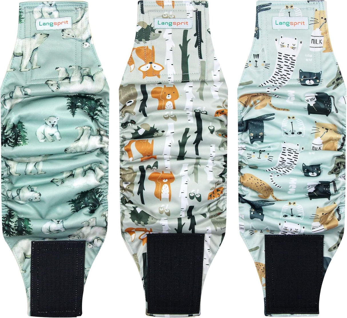 Langsprit Bandas para vientre masculino para perros machos