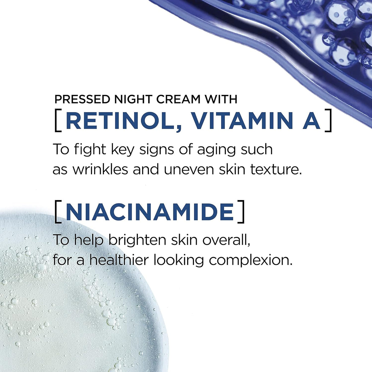 Cuidado Facial Crema de noche prensada con retinol