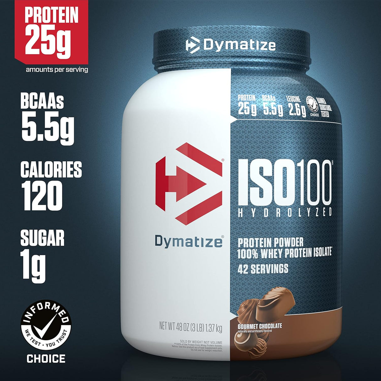 Suplemento Dymatize Nutrition 100% proteína de leche 3 LB