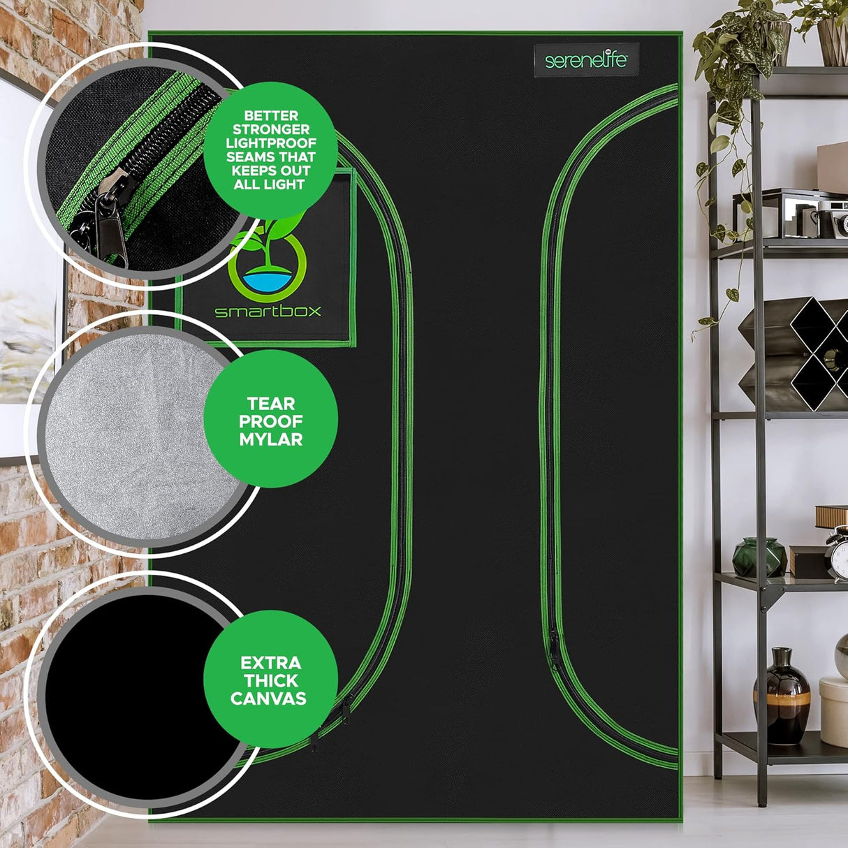 Tienda de campaña de cultivo hidropónico ligera SereneLife