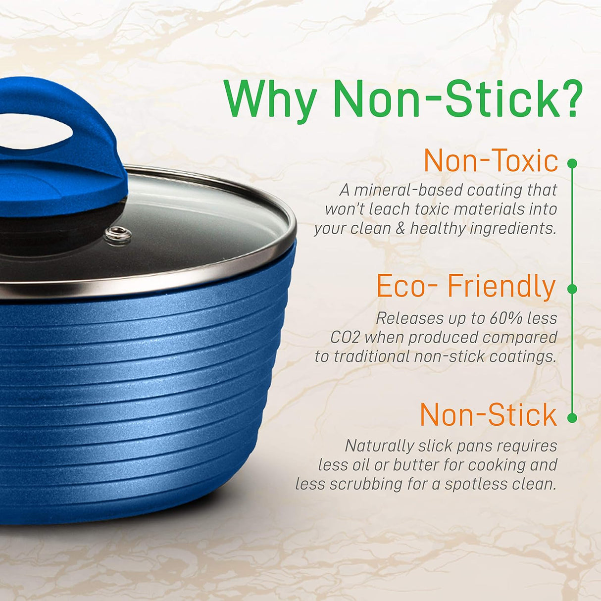 Juegos de Ollas de cocina NUTRICHEF NCCW12BLU.5