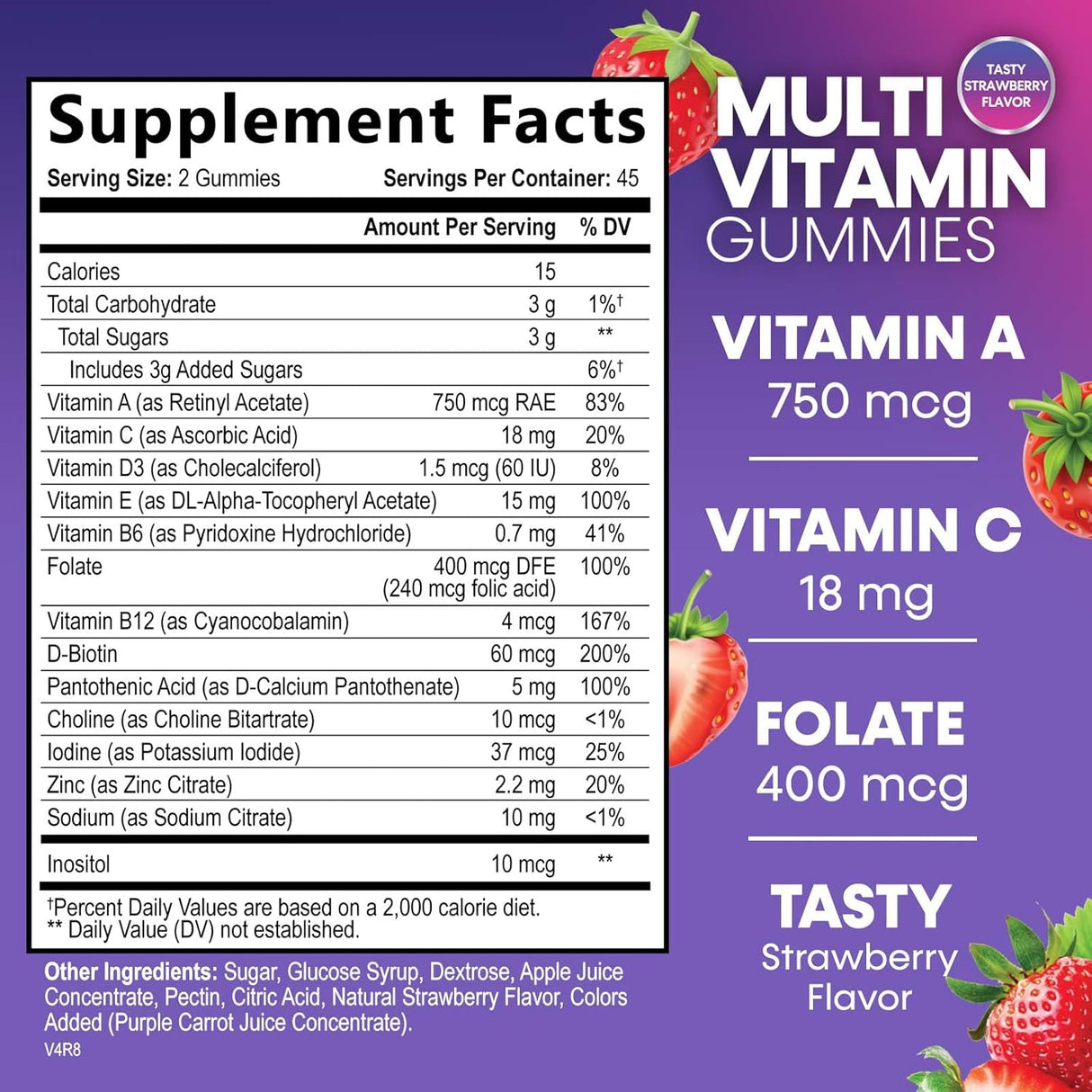 Gomitas Multivitamínicas Adultos, Salud Inmunológica, 90 Uds