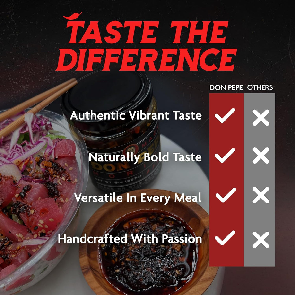 Salsa Macha DON PEPE, Chiles Morita, Ajo, Vegano, 227 g