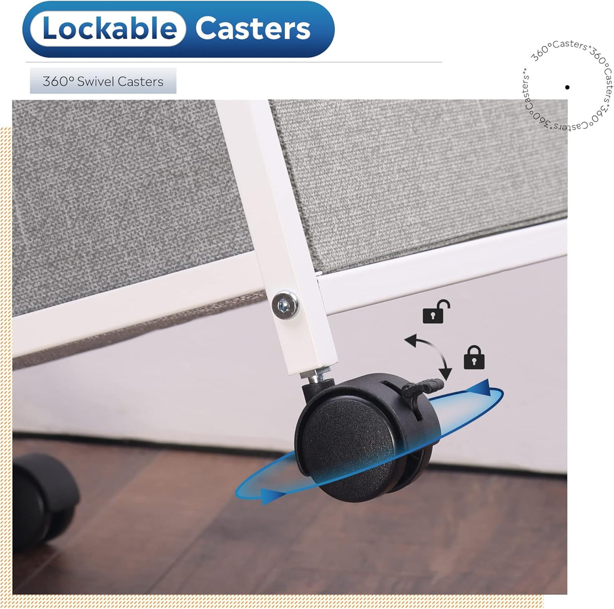 Gabinete de Archivo Móvil DEVAISE, 2 Cajones, Vertical A4/Letter