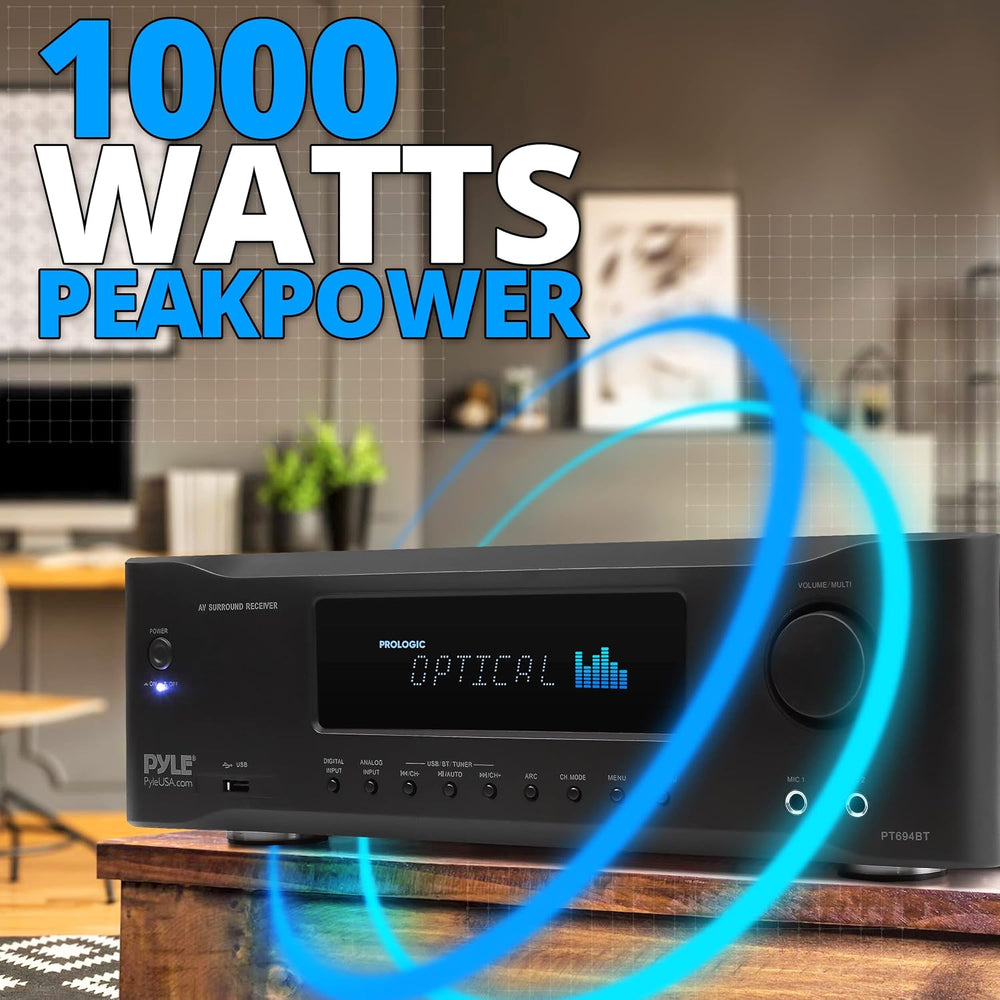 Amplificador estéreo Bluetooth PYLE-HOME PT694BT.5