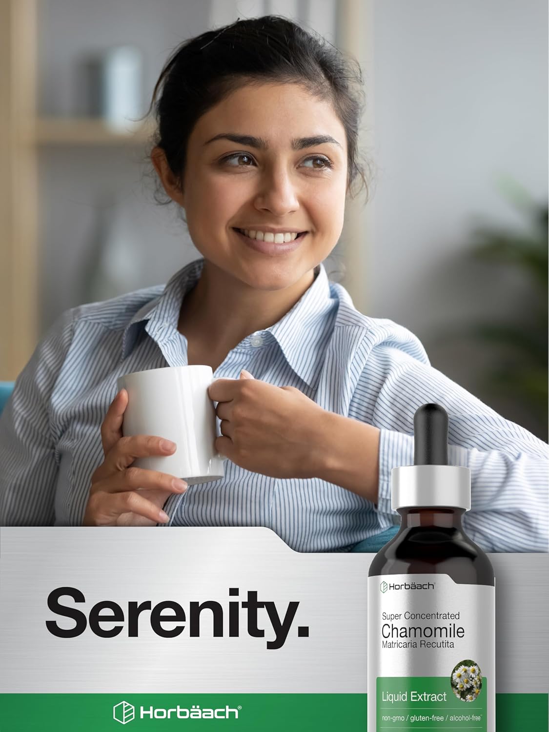 Extracto de manzanilla líquido 2 onzas líquidas Horbaach