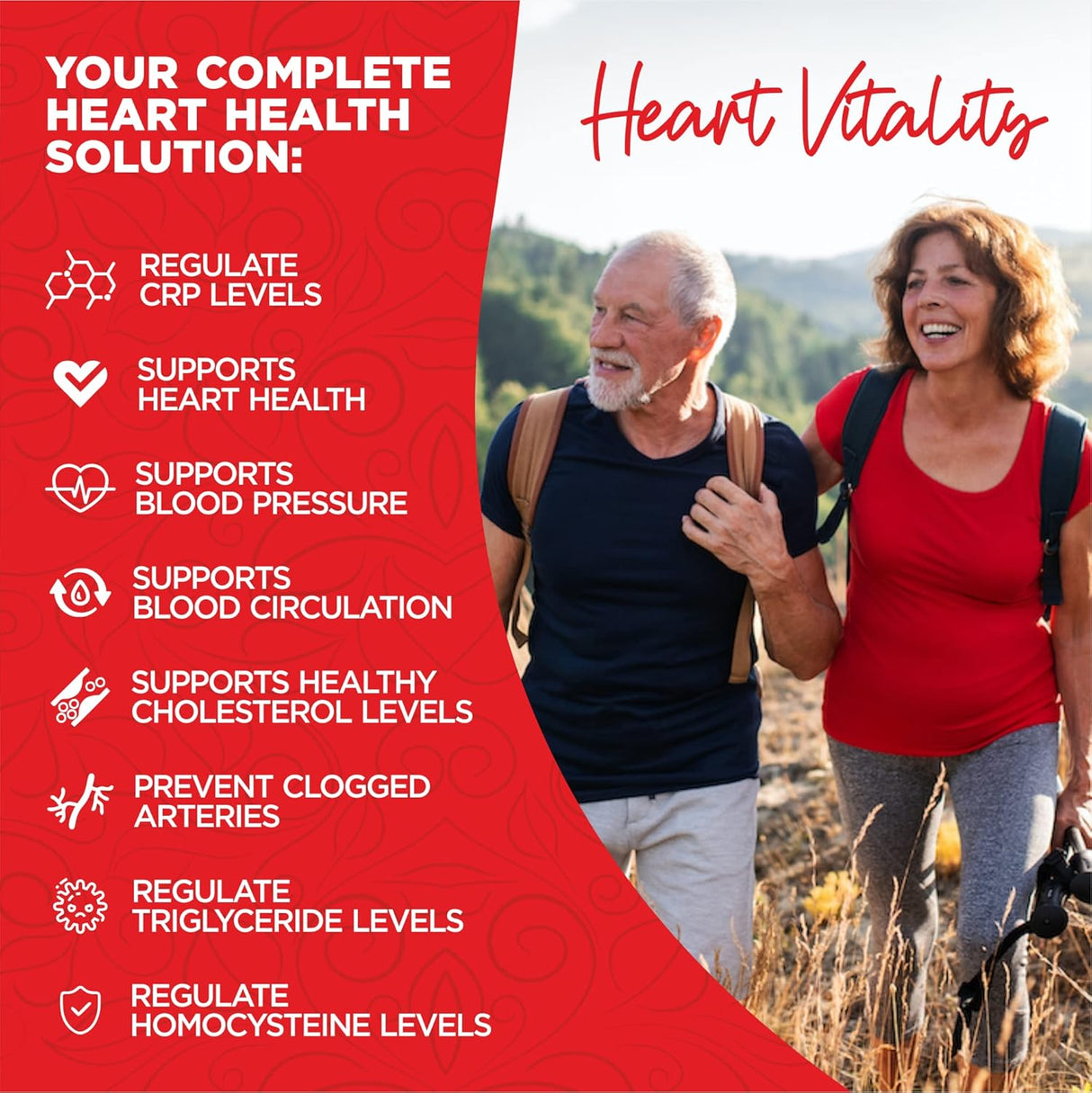 Suplementos Alimenticios de apoyo cardíaco 120 cápsulas