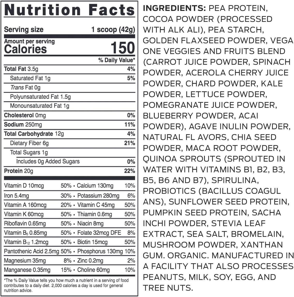 Suplementos Alimenticios Proteína vegetal en polvo orgánica