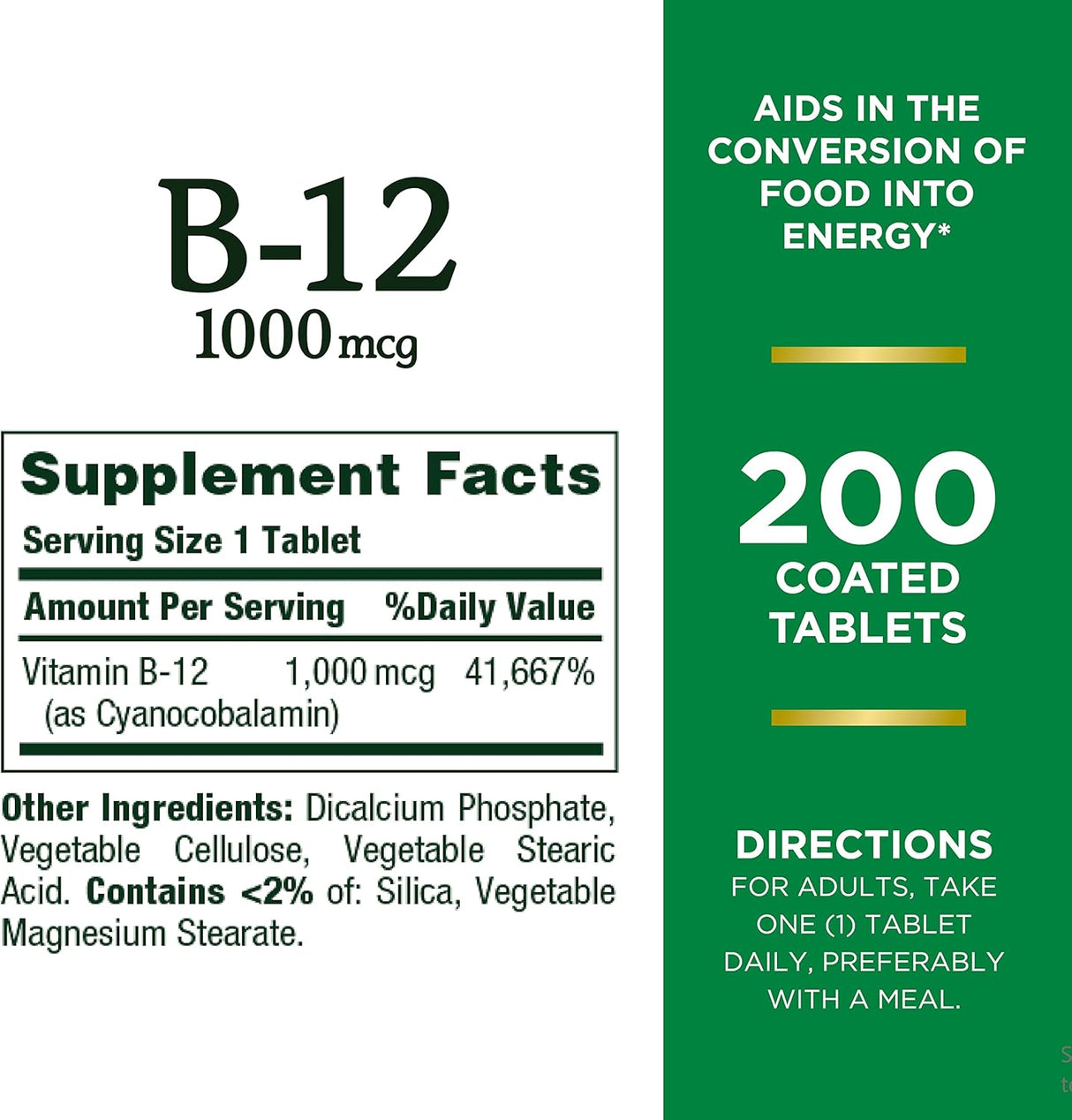 Suplementos Alimenticios de B12 Natures Bounty