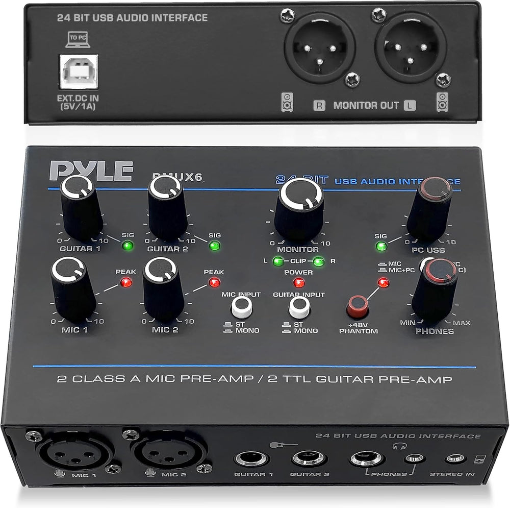 Amplificadores Interfaz de audio USB profesional  PMUX6