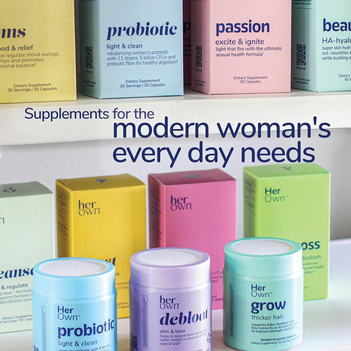 Probioticos para Mujeres, 5B CFUs, 11 Cepas, Vegan, 30 caps
