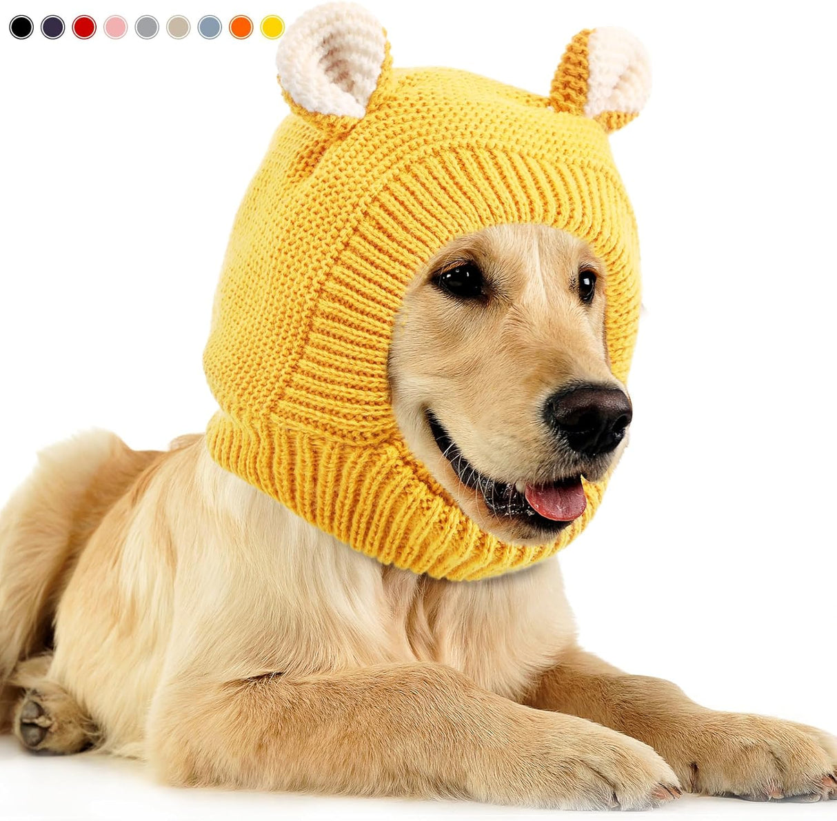 Protección Auditiva para Perros, Gorro Térmico, Talla Mediana-Grande