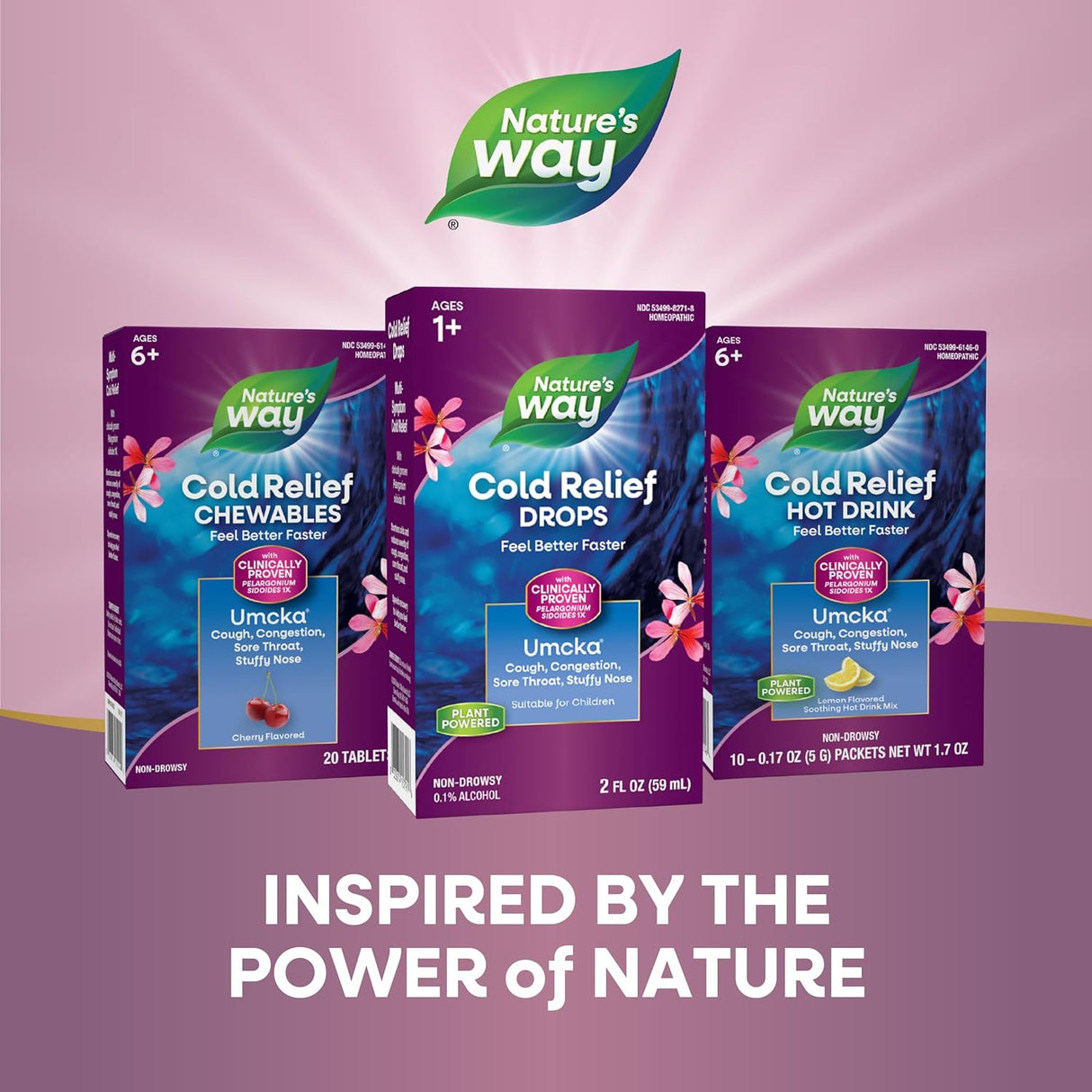 Umcka ColdCare Nature's Way, Alivia resfriados, sin drowsiness, 2 oz