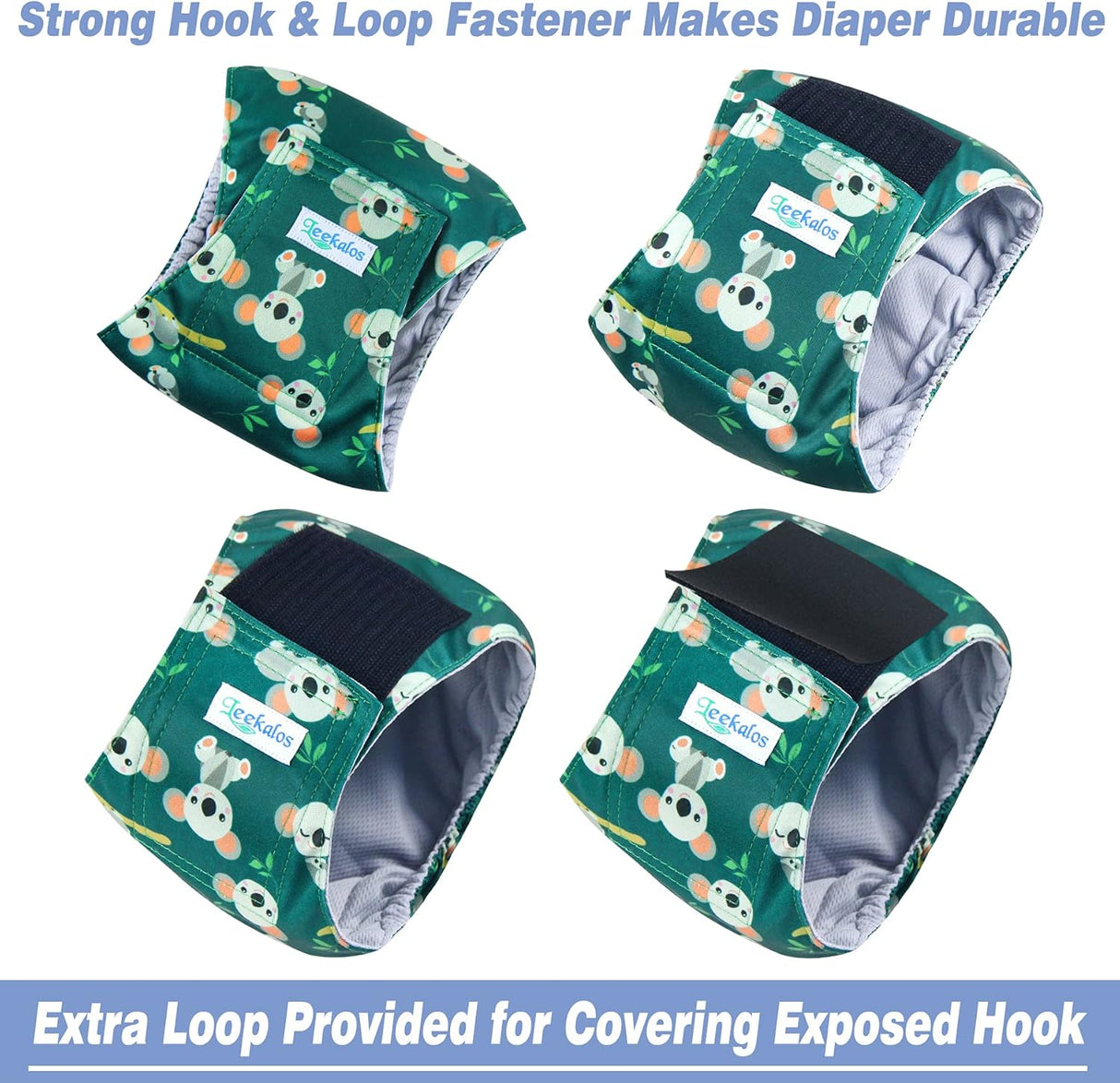 Leekalos Pañales para perros machos, bandas de vientre