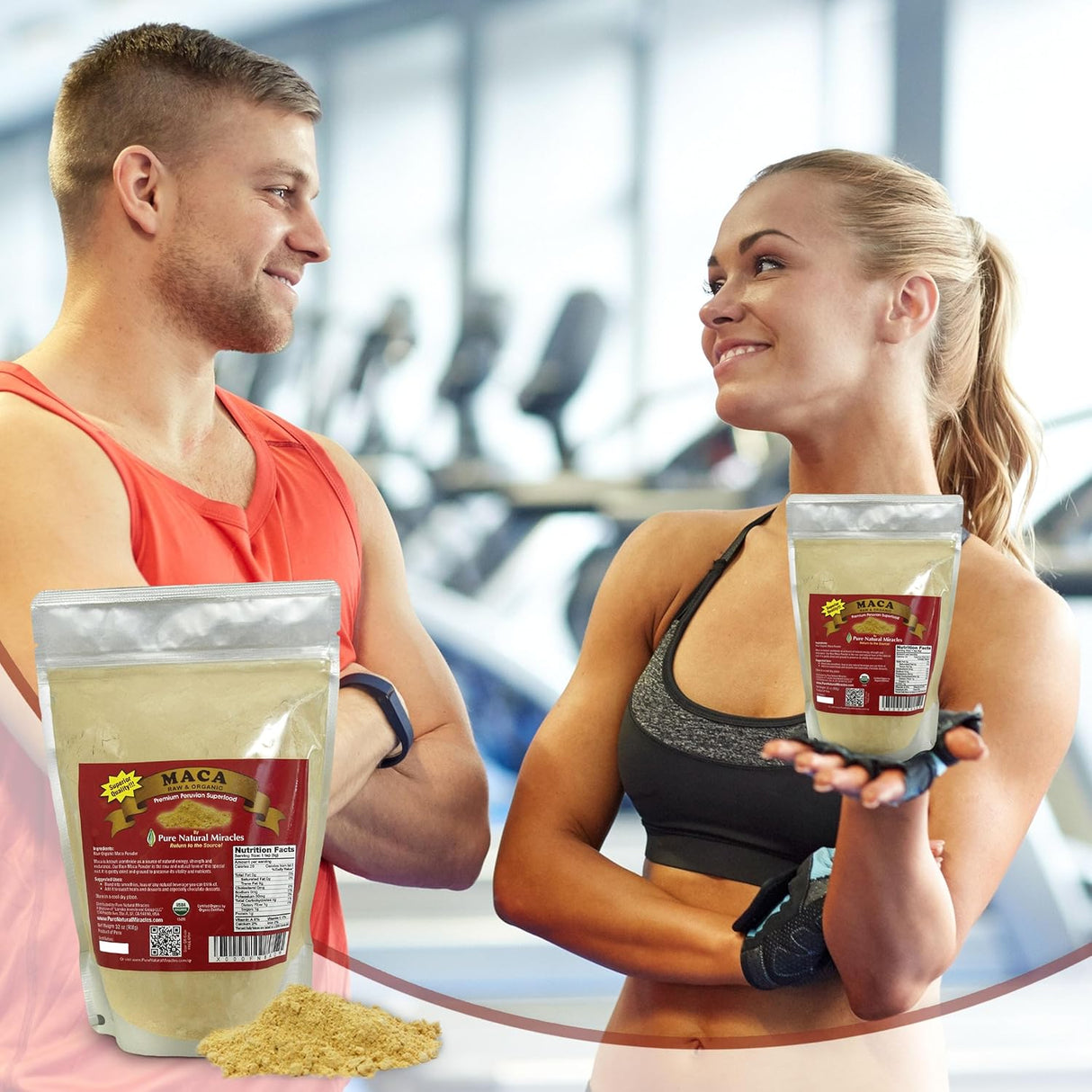 Maca Peruana Orgánica en Polvo - Energía y Hormonas - 16oz