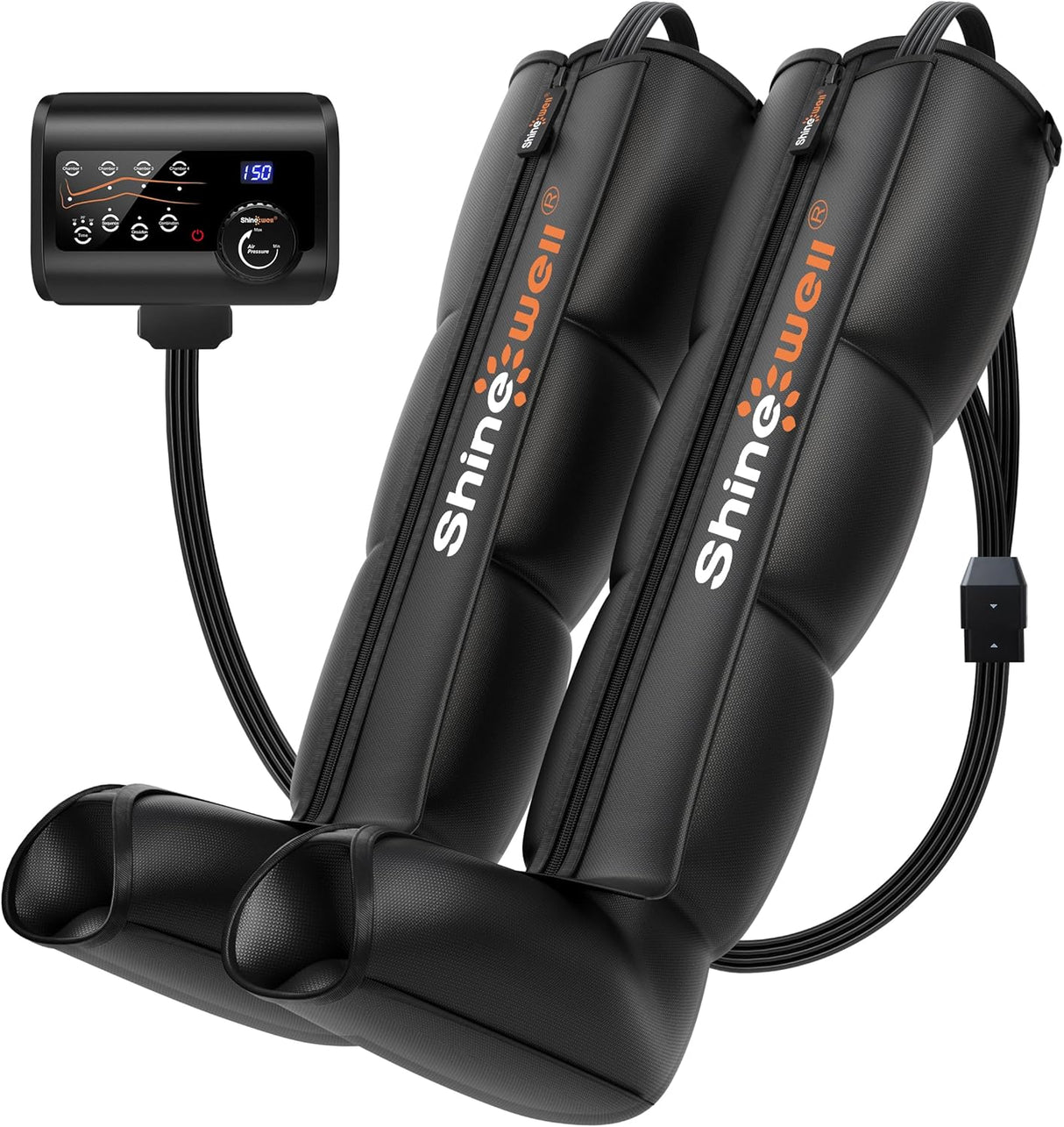 Masajeador de Piernas SHINE WELL, Compresión, 11 Intensidades, Pequeño