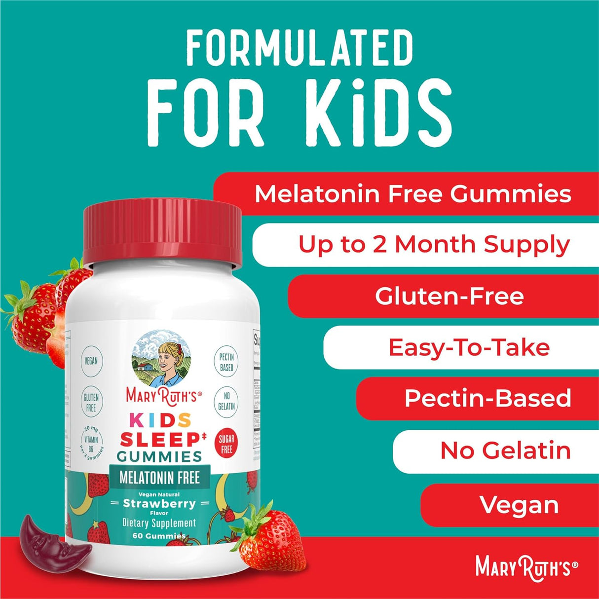 MaryRuth Organics Gomitas de apoyo para dormir para niños