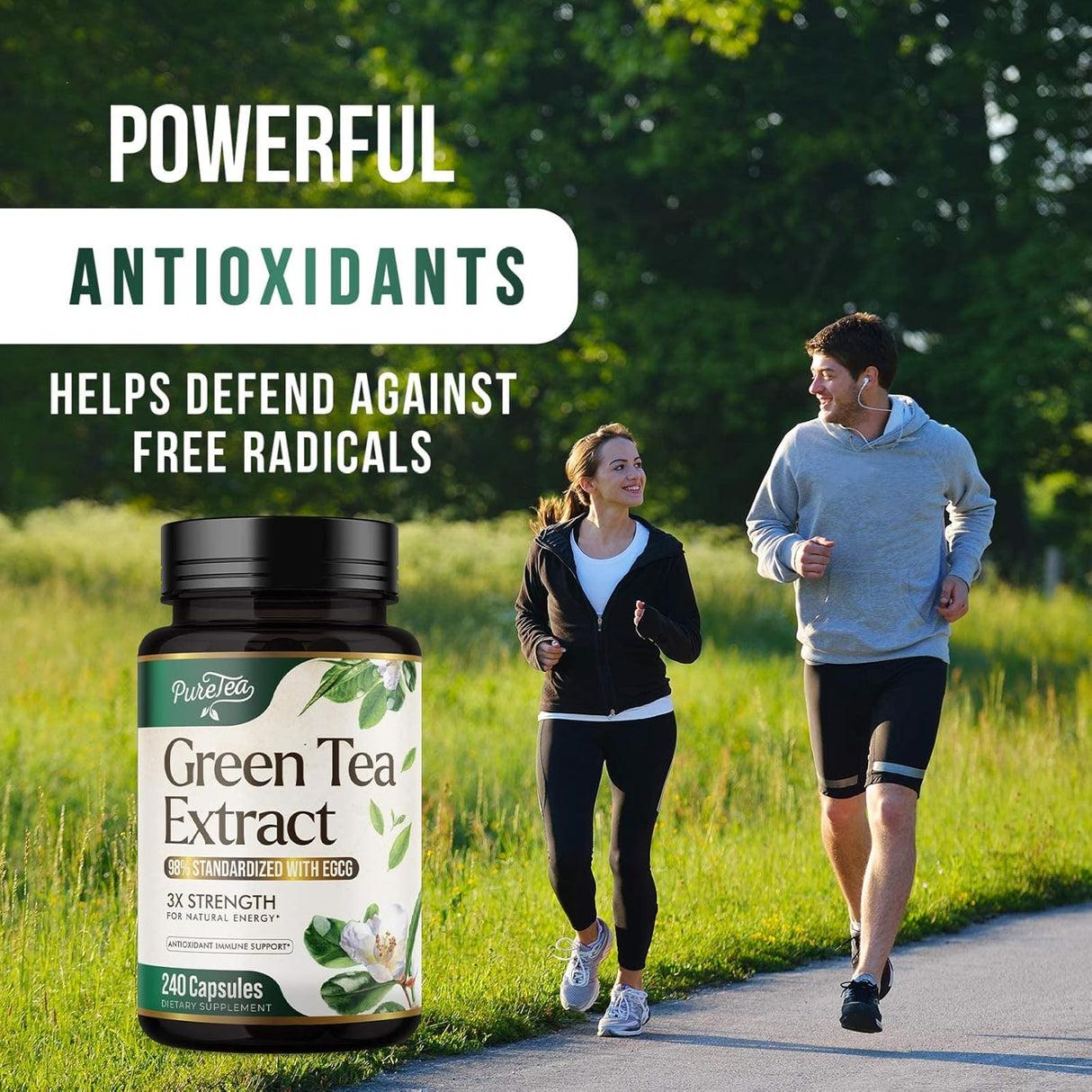 Suplemento Píldoras de extracto de té verde de 1000 mg EGCG