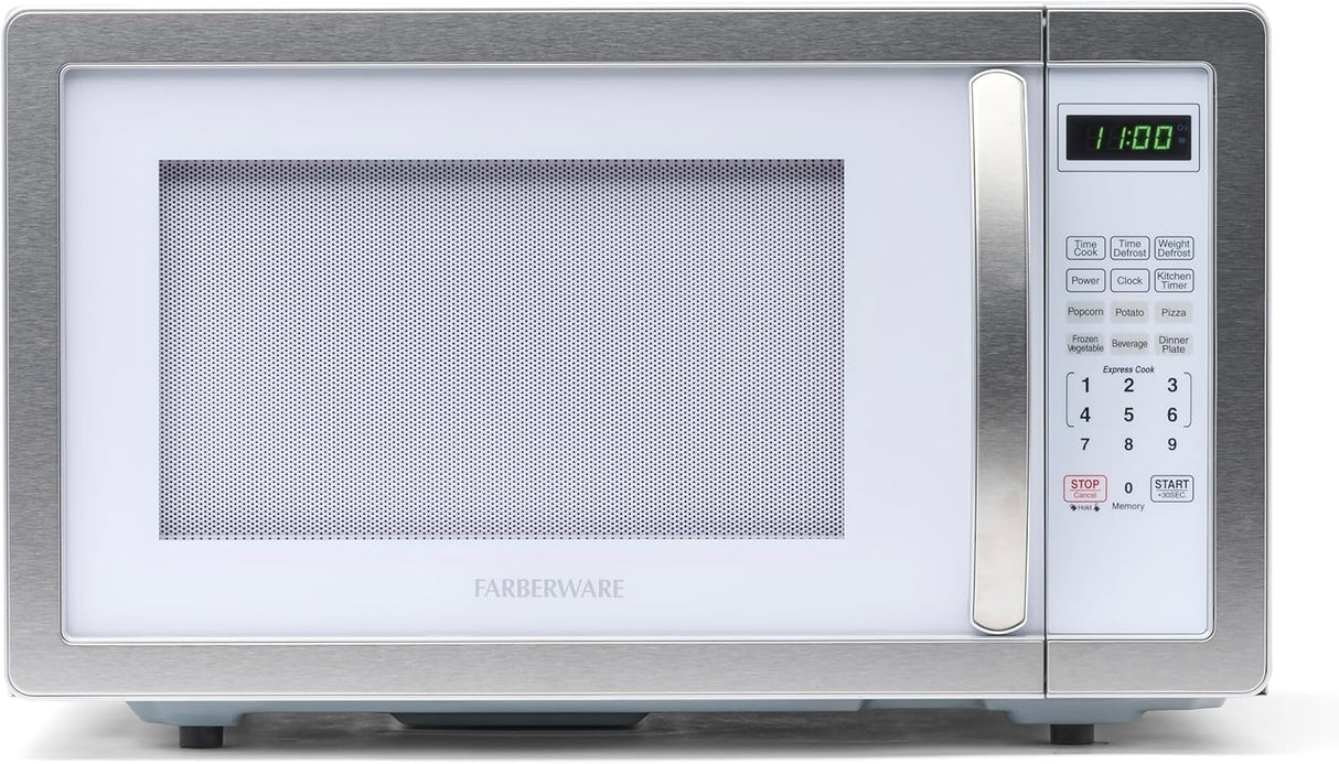 Microondas Farberware 1000W 1.1 cu ft, con bloqueo infantil
