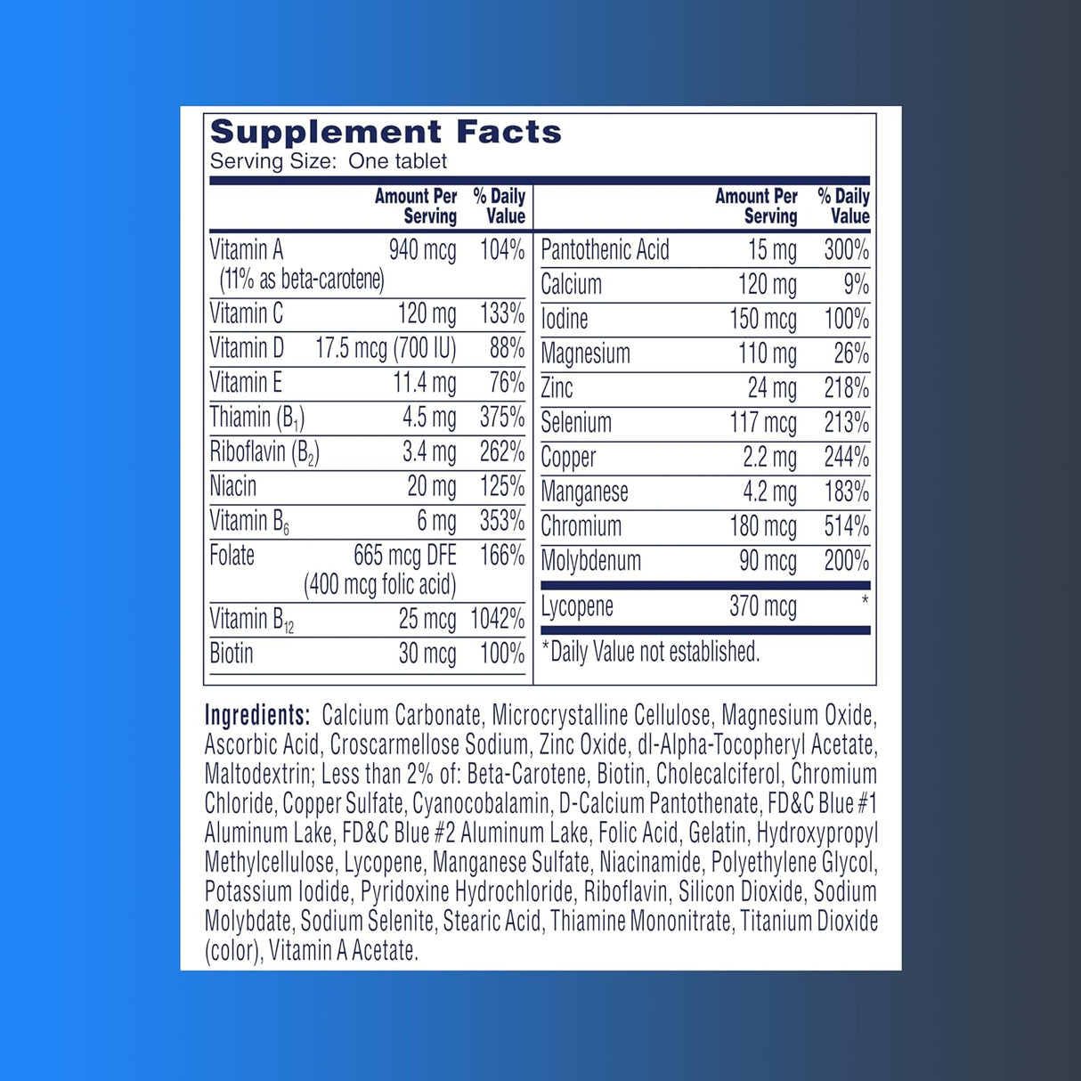 Multivitamínico One A Day Healthy Advantage 200 tabletas