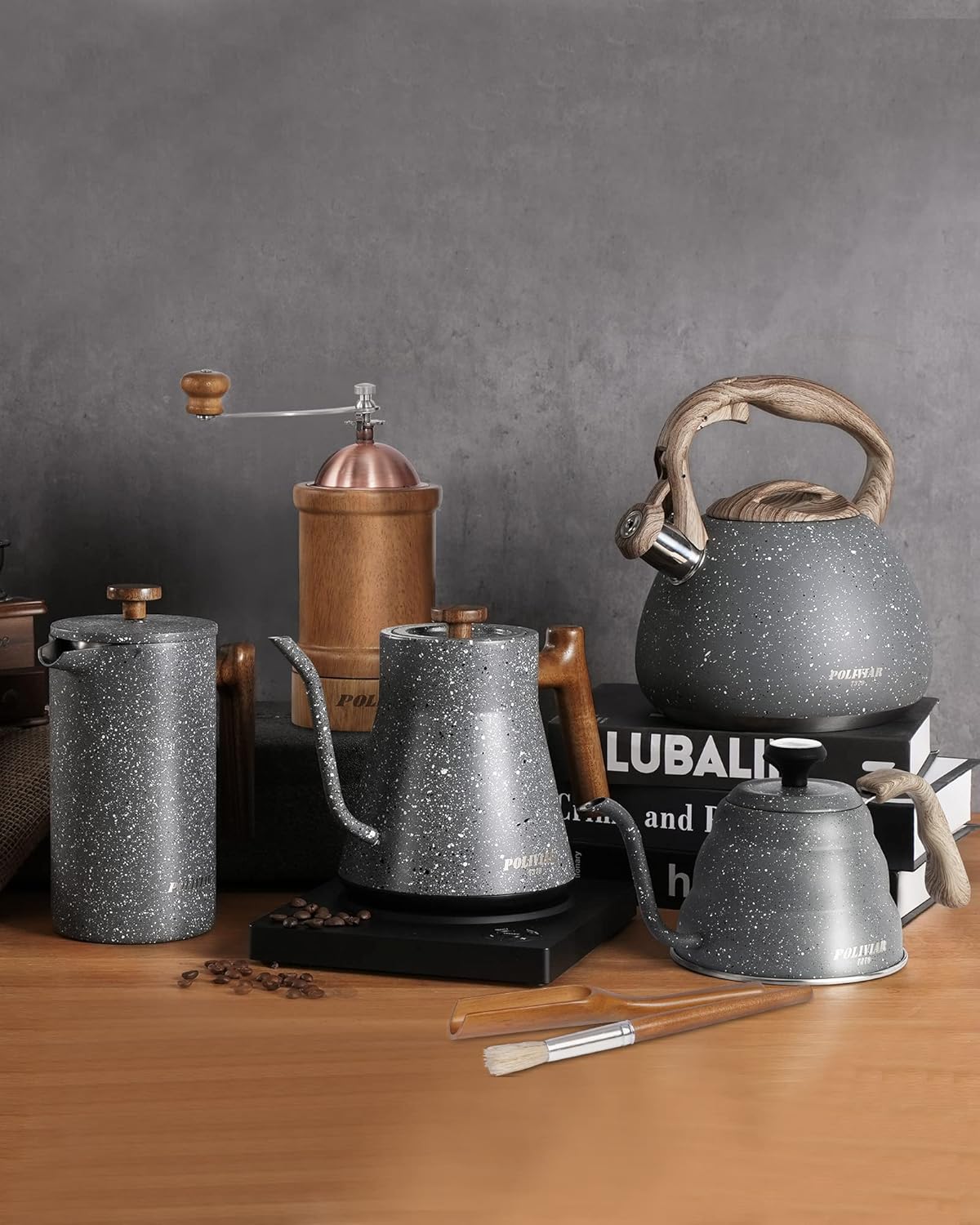 Cafetera de prensa francesa aislamiento de doble pared