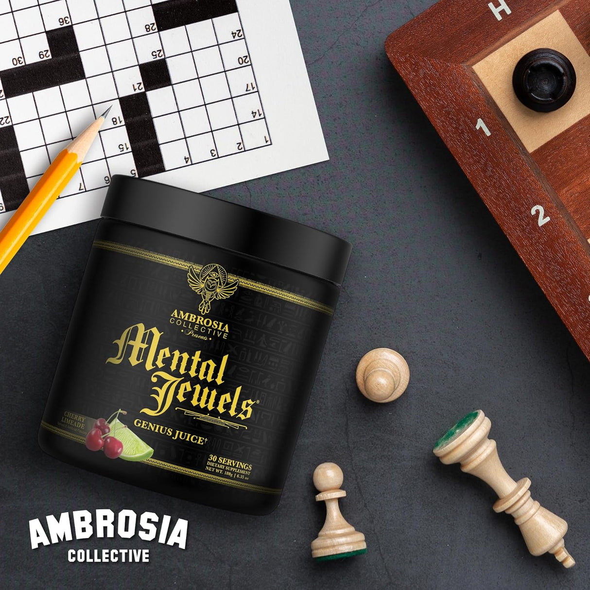 Suplemento Polvo Ambrosia Mental Jewels Potenciador Cognitivo