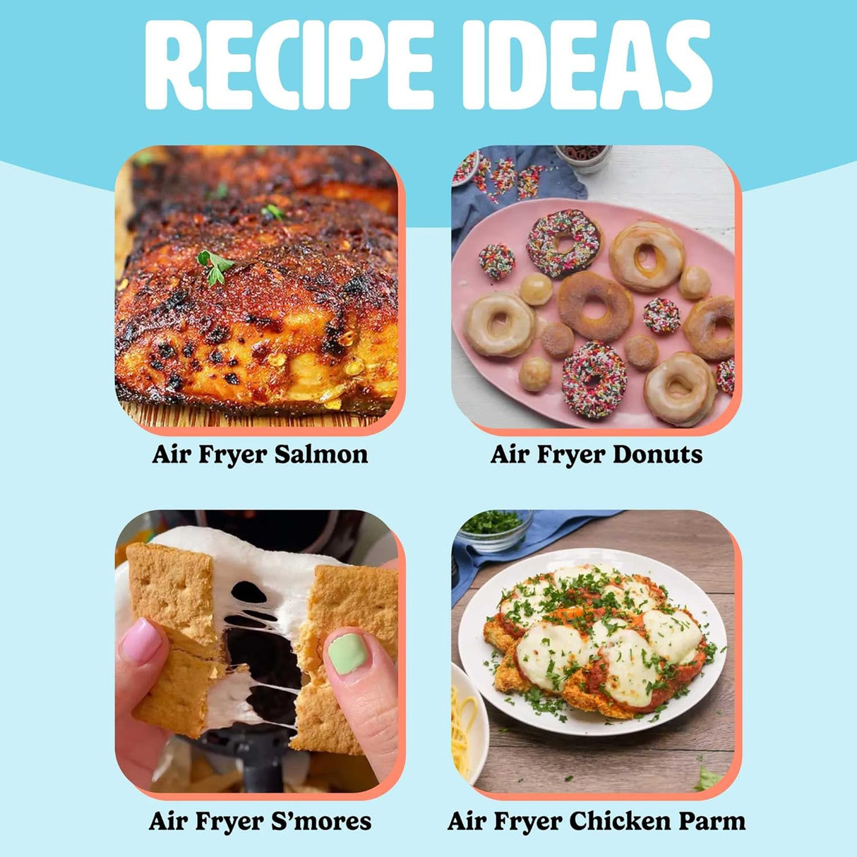 Freidora de aire personal Tasty, 2 cuartos, 900W, fácil uso