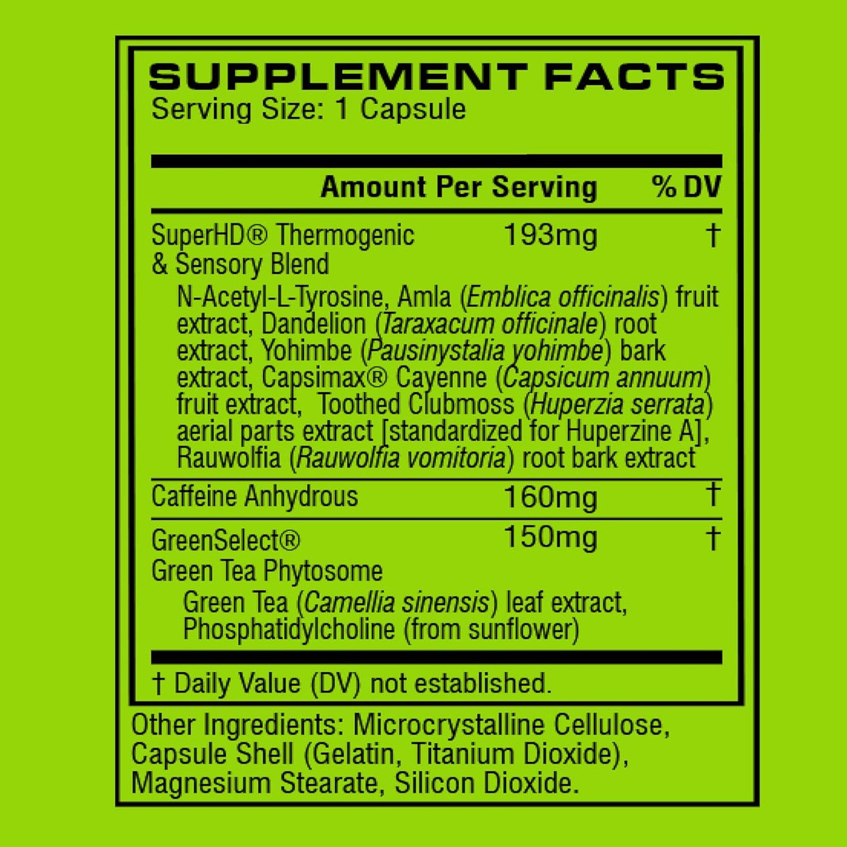 Suplementos Cellucor termogénico para pérdida de peso 60 cáp