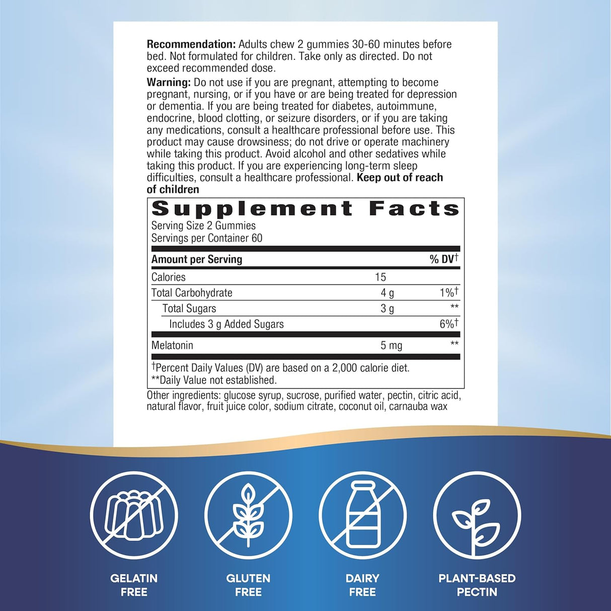 Nature's Way apoyan descanso Gomitas 120 unidades