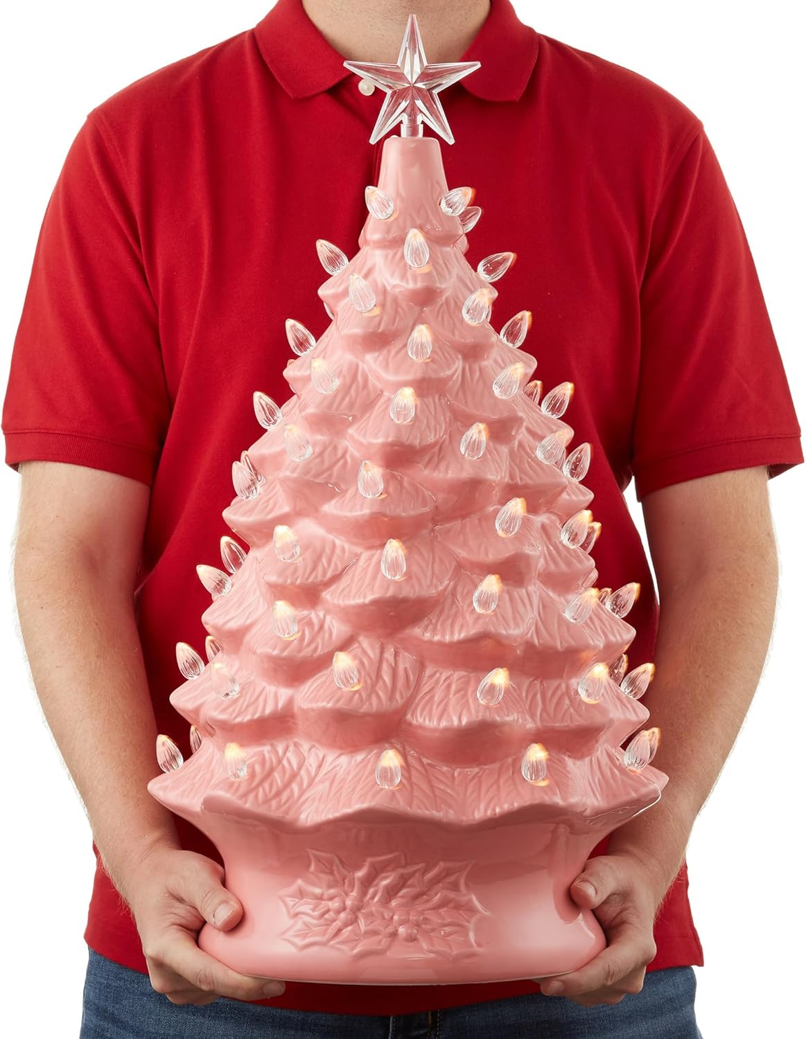 Árbol de Navidad Cerámico Casafield, 24 Preiluminado, 148 Luces