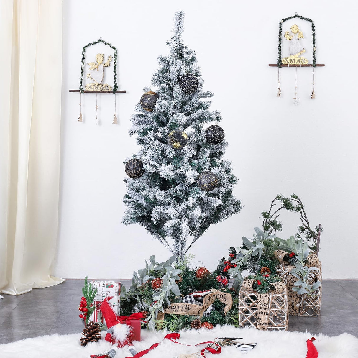 Adornos Navideños LANGXUN 6pcs 4 Shatter-proof, 2023 Decoración