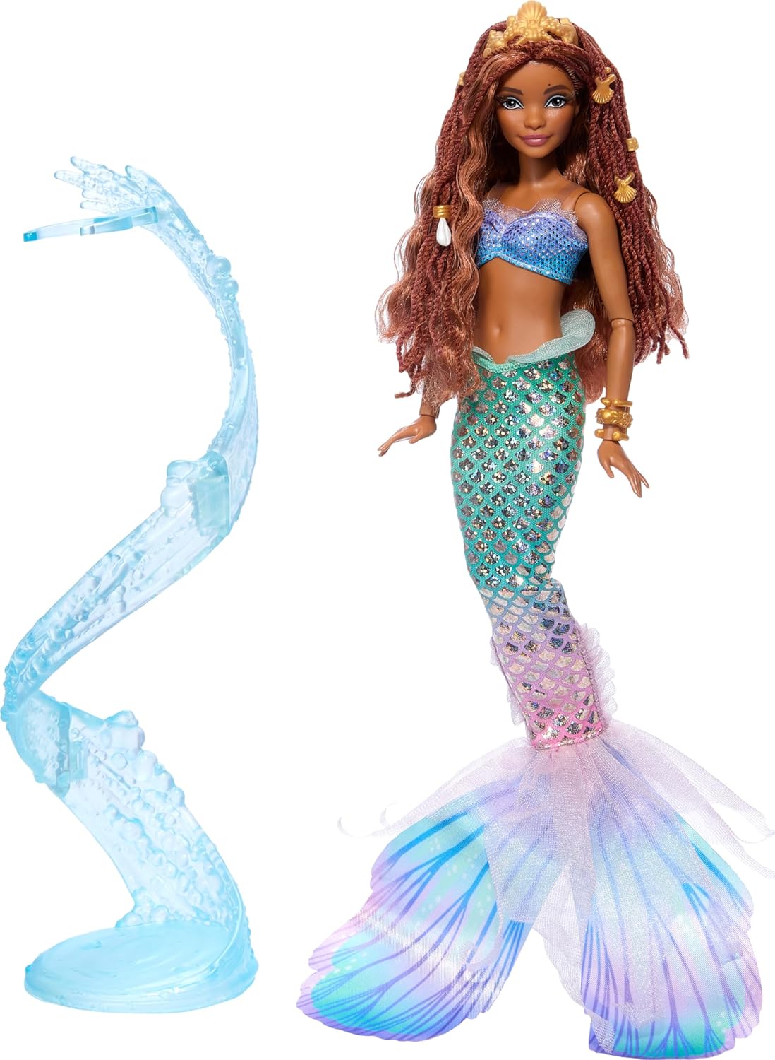 Muñeca Deluxe Ariel, Mattel, cola iridiscente, inspirada en película