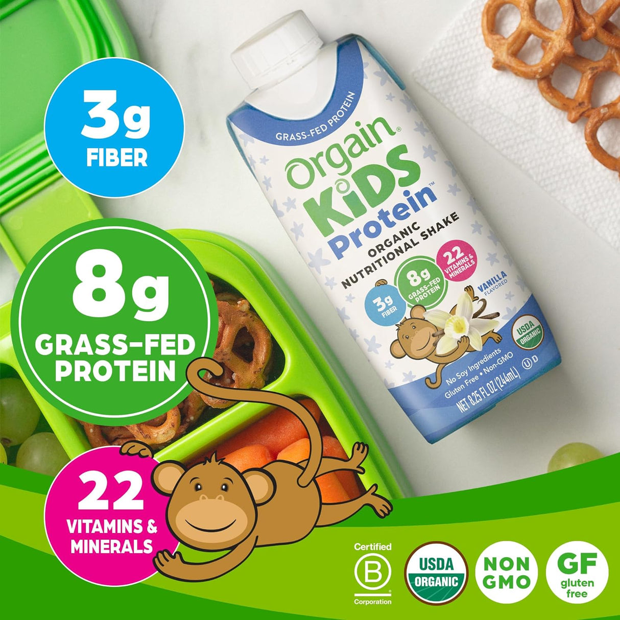 Batido Nutricional Infantil de Vainilla, Proteína y Vitaminas