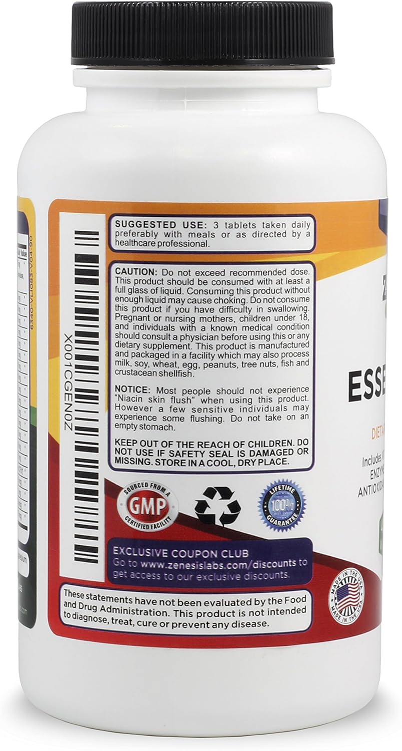 Vitaminas Zenesis Labs - Multivitamínico Natural 90ct