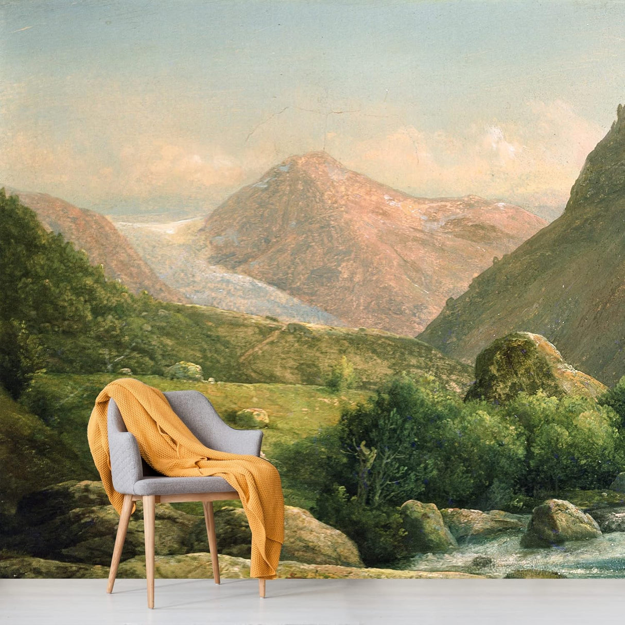 IDEA4WALL Adhesivo mural removible cordillera escénica valle