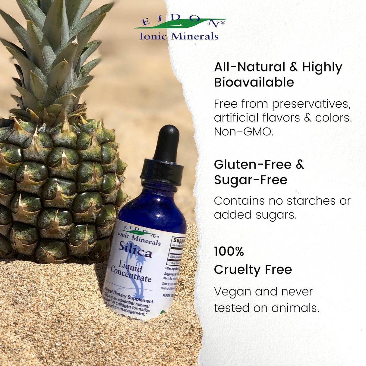 Suplementos Concentrado mineral de sílice líquido 60ml