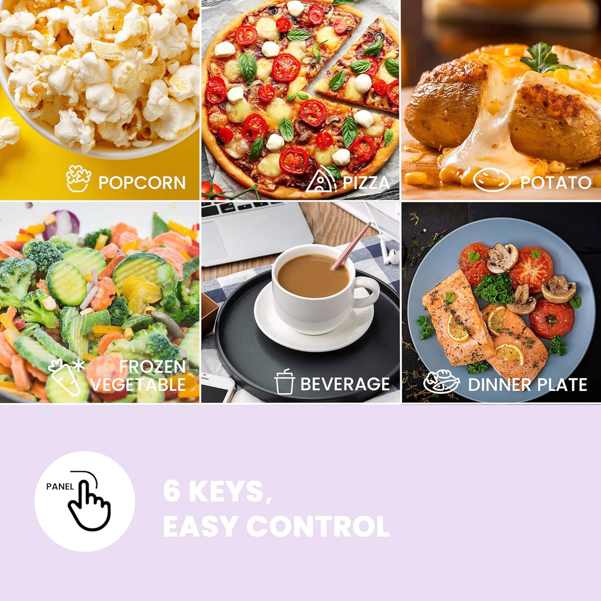 Horno Microondas COMFEE 0.7 cu.ft 700W, 11 Niveles, CMO-C20M1WB